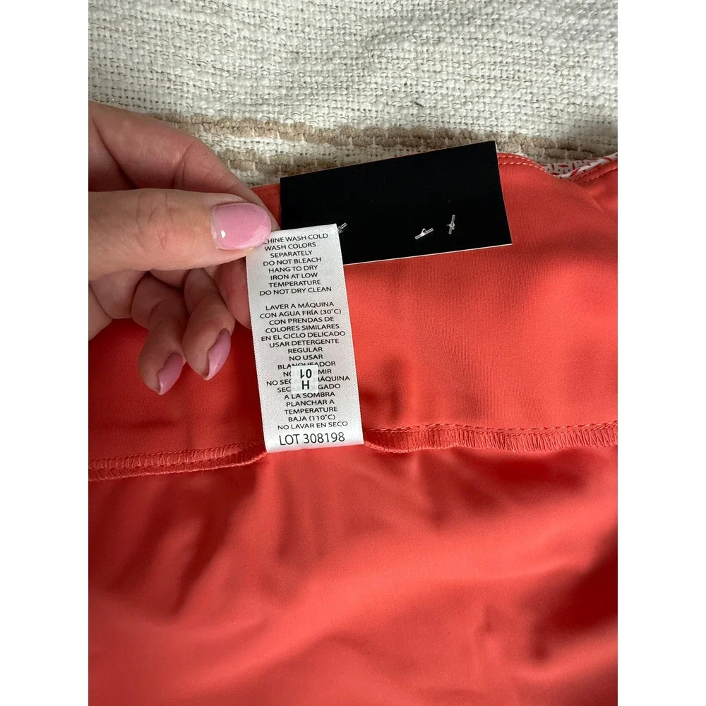 NWT SC & CO Coral Print 360 Tummy‎ Control Skort Activewear Golf Tennis Pockets